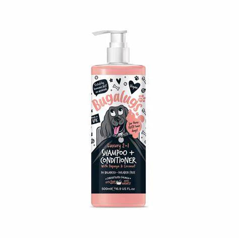 Bugalugs shampoo & conditioner papaya & coconut 500ml