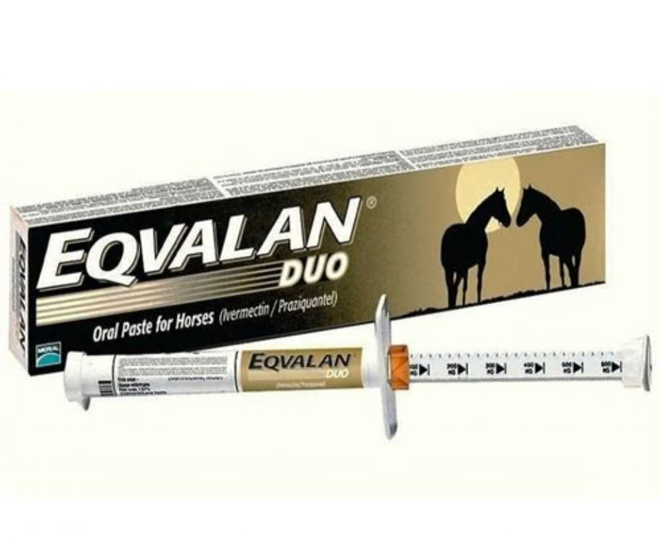 Eqvalan Duo Equine wormer syringe