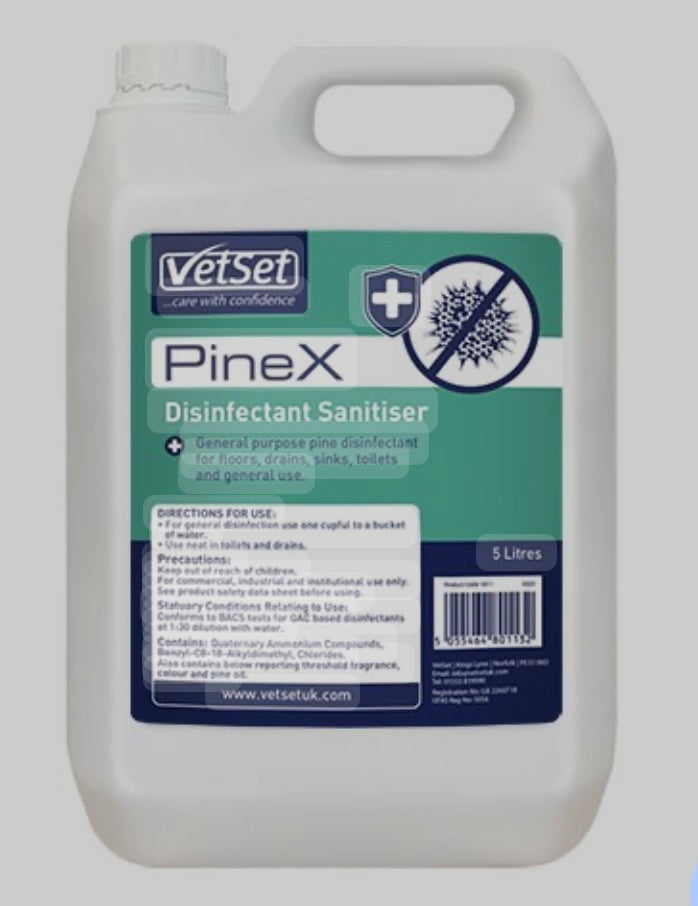 VetSet PineX disinfectant 5Litre