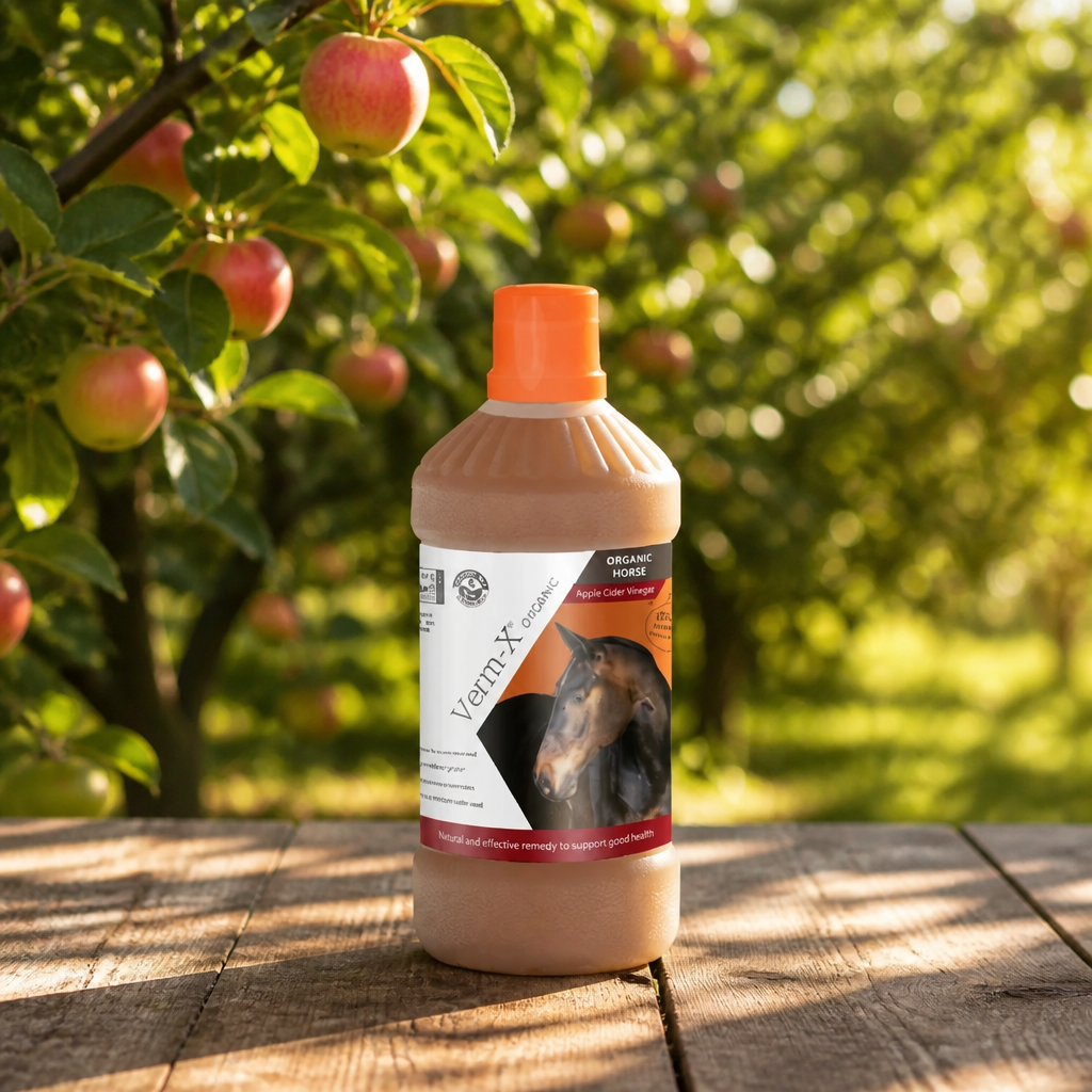 VERM X Organic Apple Cider Vinegar for Horses 1 Litre
