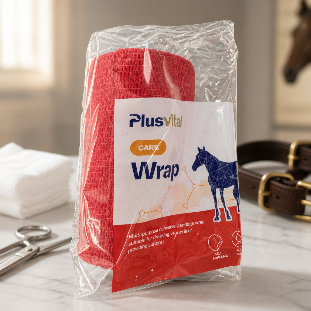 Wrap 10cm x 2m flat/ 4.5m stretched Plusvital