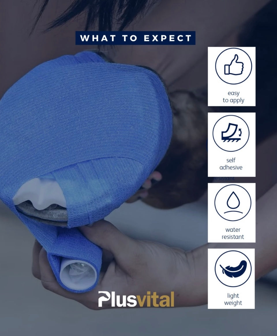 Plusvital Wrap 10cm x 2m flat/ 4.5m stretched