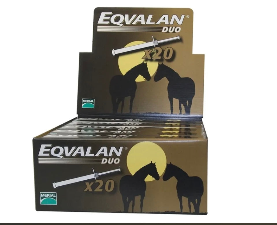 Eqvalan Duo Equine wormer syringe