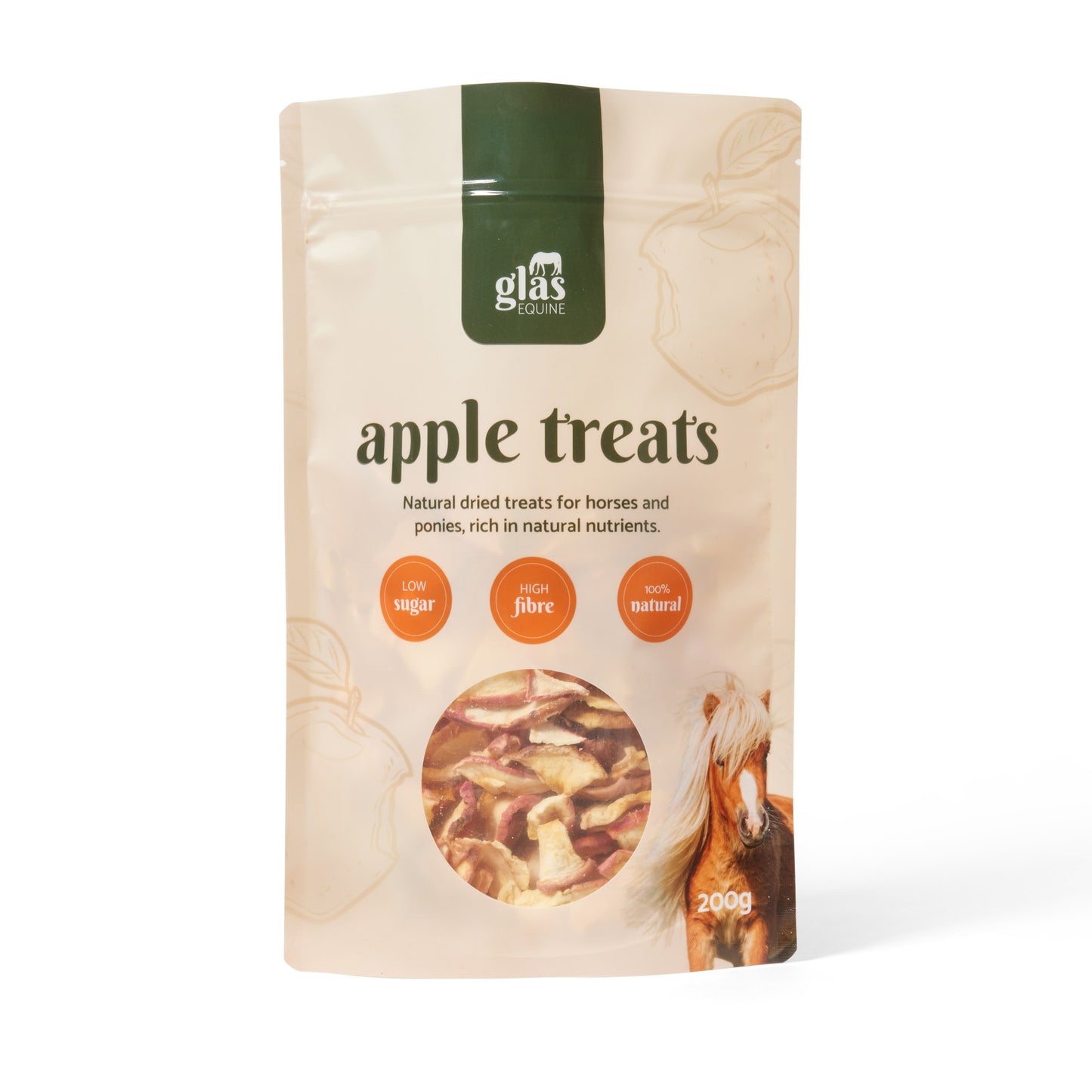 Glas Equine Natural Apple Horse treats 200g