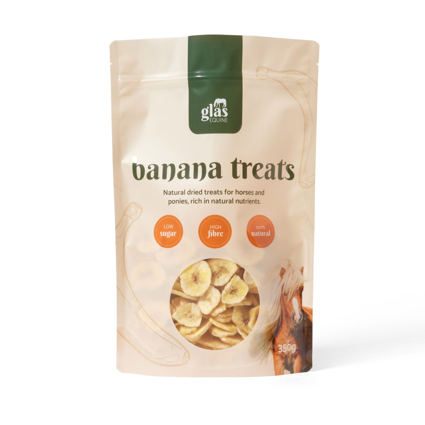 Glas Equine Natural Banana Treats 350g