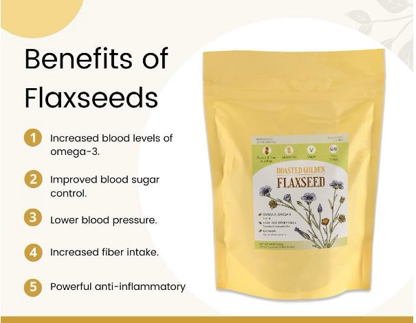 Roasted Golden Flaxseed 425g
