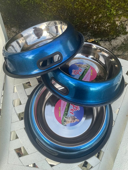 Stainless steel non-slip colour bowl 22cm