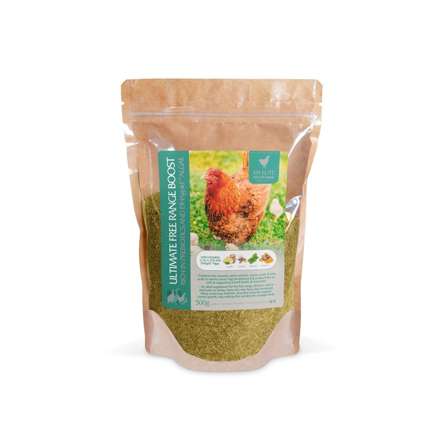 KM Elite Ultimate Free Range Boost 500g BB 08/26