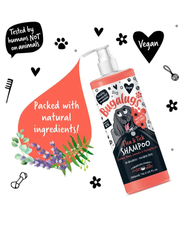Bugalugs flea & tick shampoo 500ml