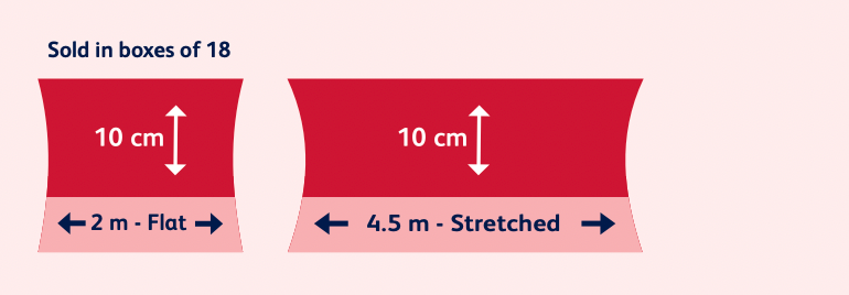 Plusvital Wrap 10cm x 2m flat/ 4.5m stretched