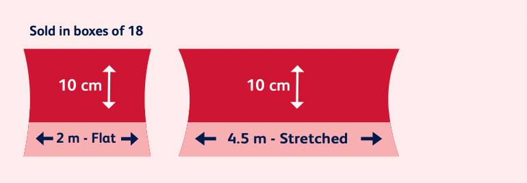 Plusvital Wrap  10cm  x 2m flat/ 4.5m stretched