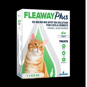Fleaway plus spot on for cats and ferrets 1 pipette