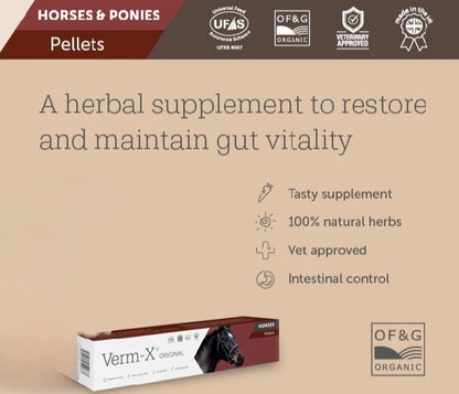 VERM X  ORIGINAL PELLETS FOR HORSES 250G