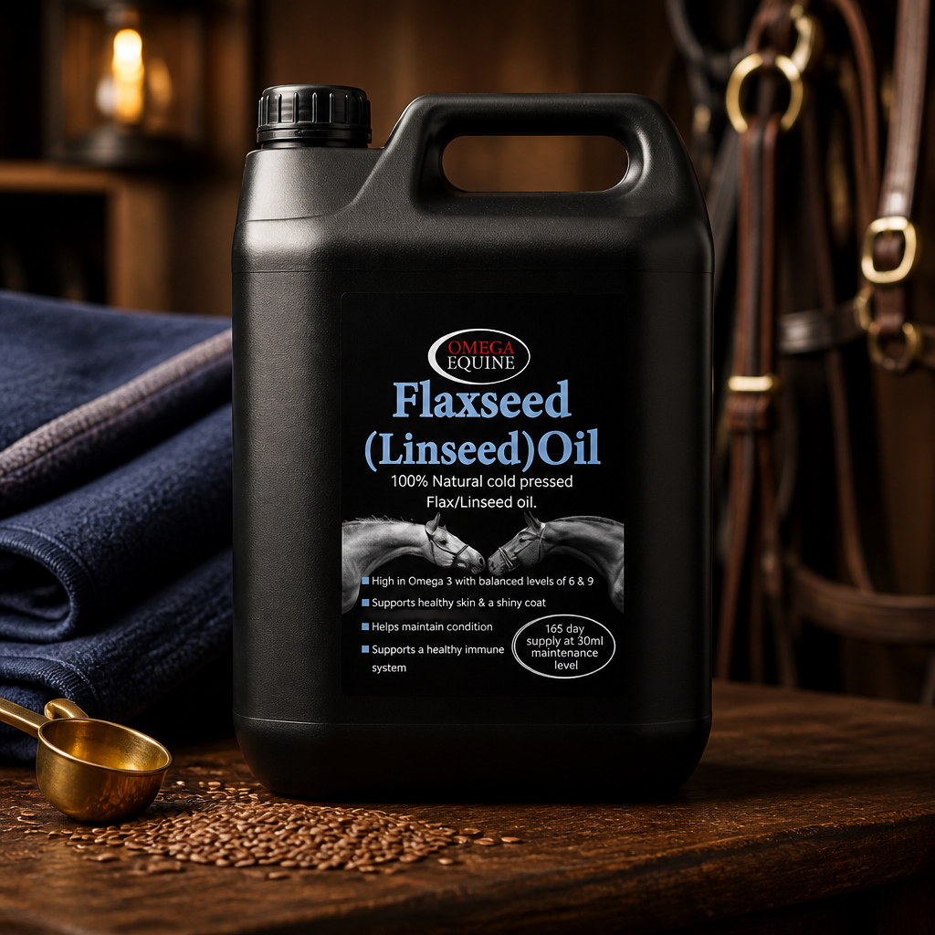 Omega Equine cold pressed Flaxseed (linseed)oil 5L
