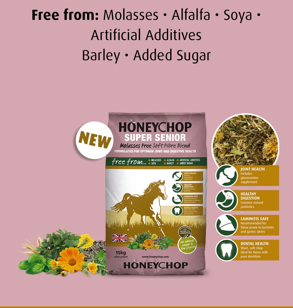Honeychop Super Senior 15kg – Flood Horsefeeds