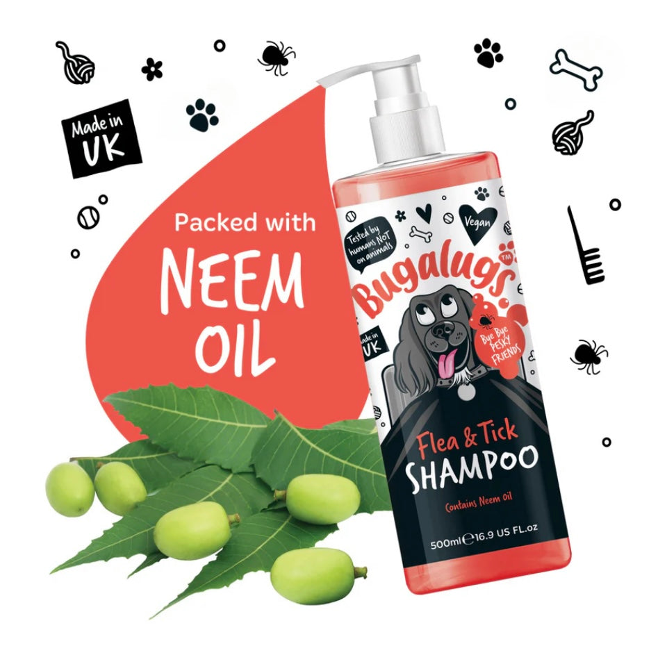Bugalugs flea & tick shampoo 500ml