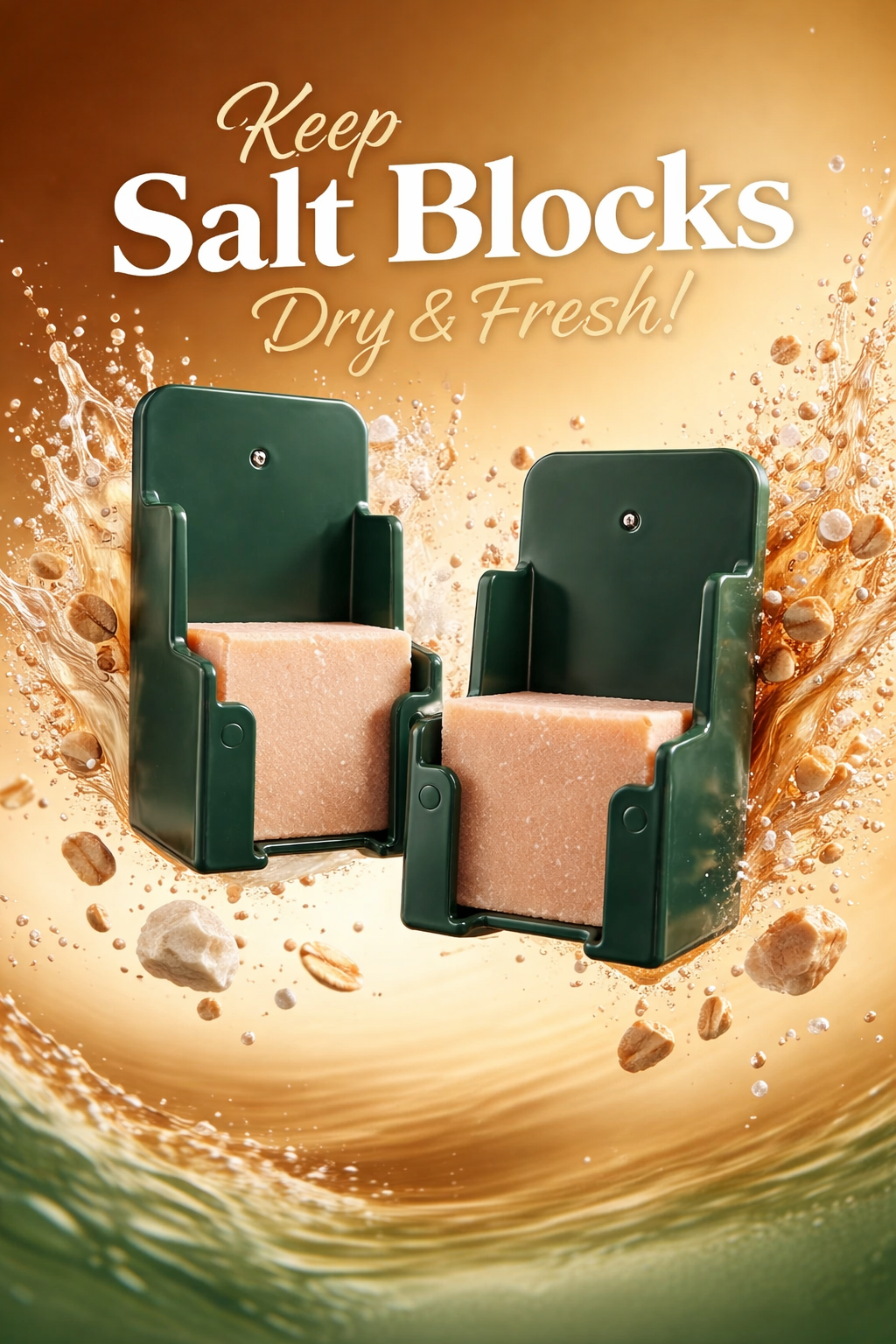 PVC Salt Lick Holder (Black)