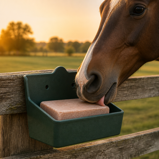 Salt & Mineral rectangular lick (2kg) holder