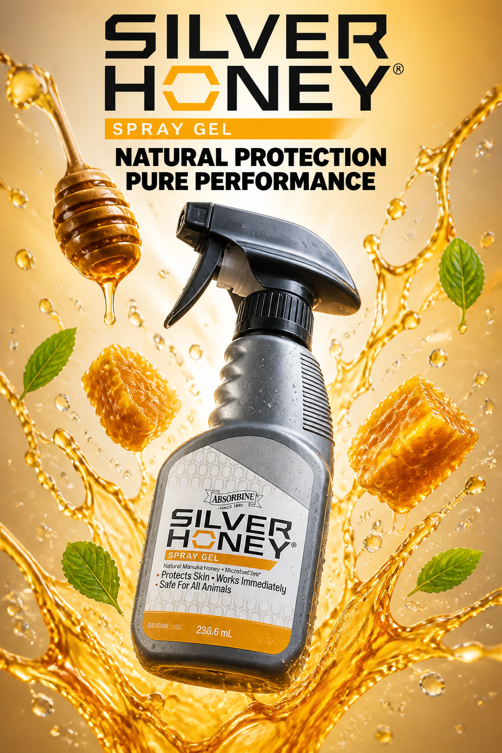 Absorbine Silver Honey Spray 236ml