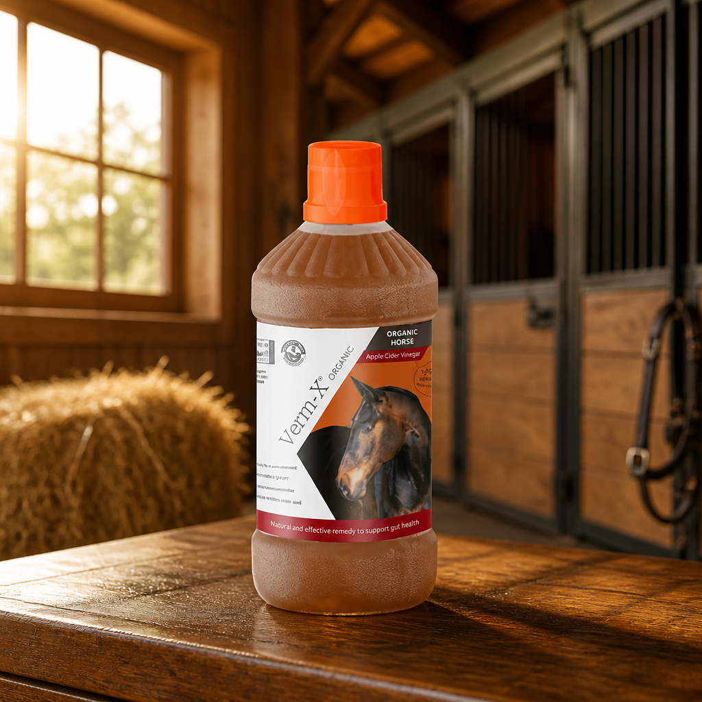 VERM X Organic Apple Cider Vinegar for Horses 1 Litre