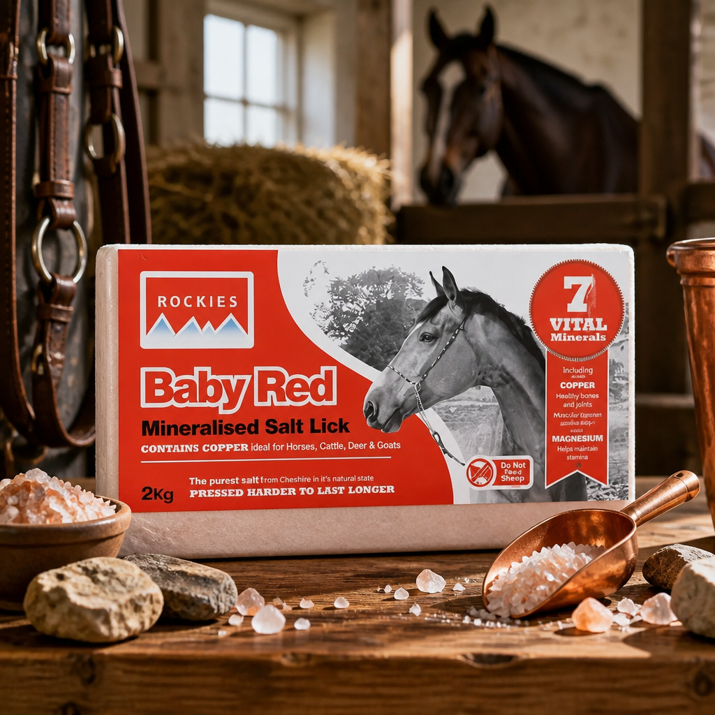 Baby Red Rockies 2kg lick (Not for sheep)