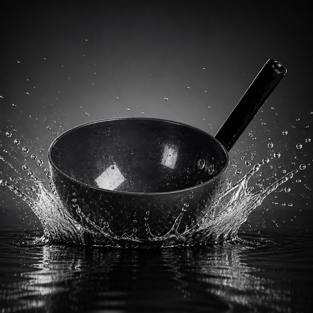 Stubbs steel handle round scoop