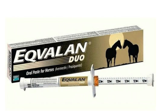 Eqvalan Duo Equine wormer syringe