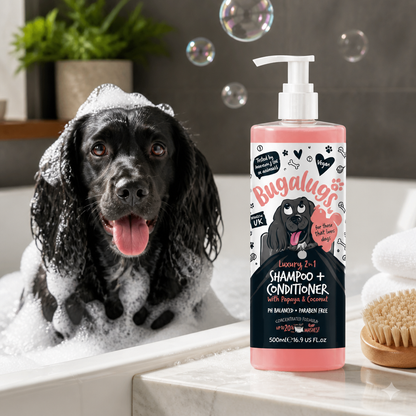 Bugalugs shampoo & conditioner papaya & coconut 500ml