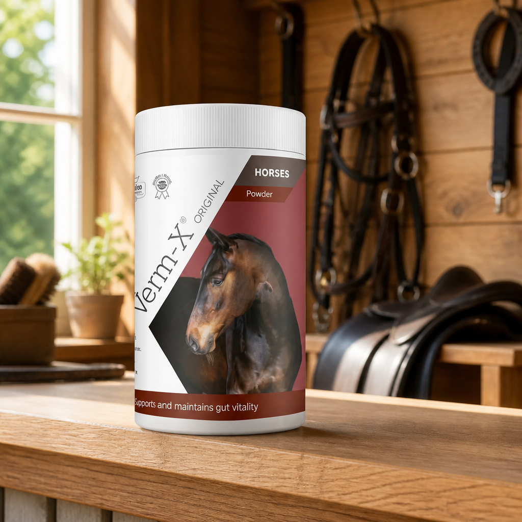 VERM X POWDER FOR HORSES 80g  TUB