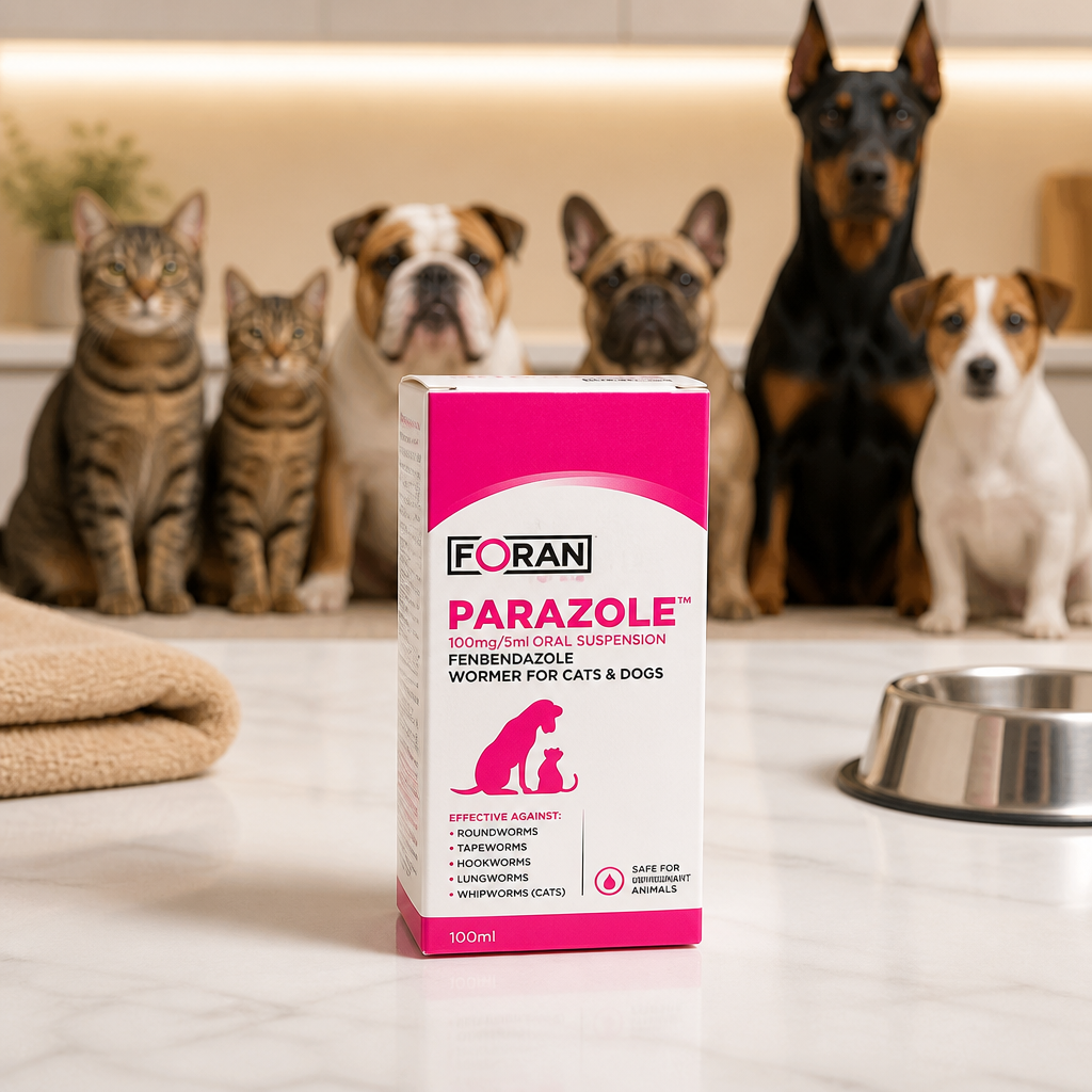 Parazole wormer for cats and dogs 100ml
