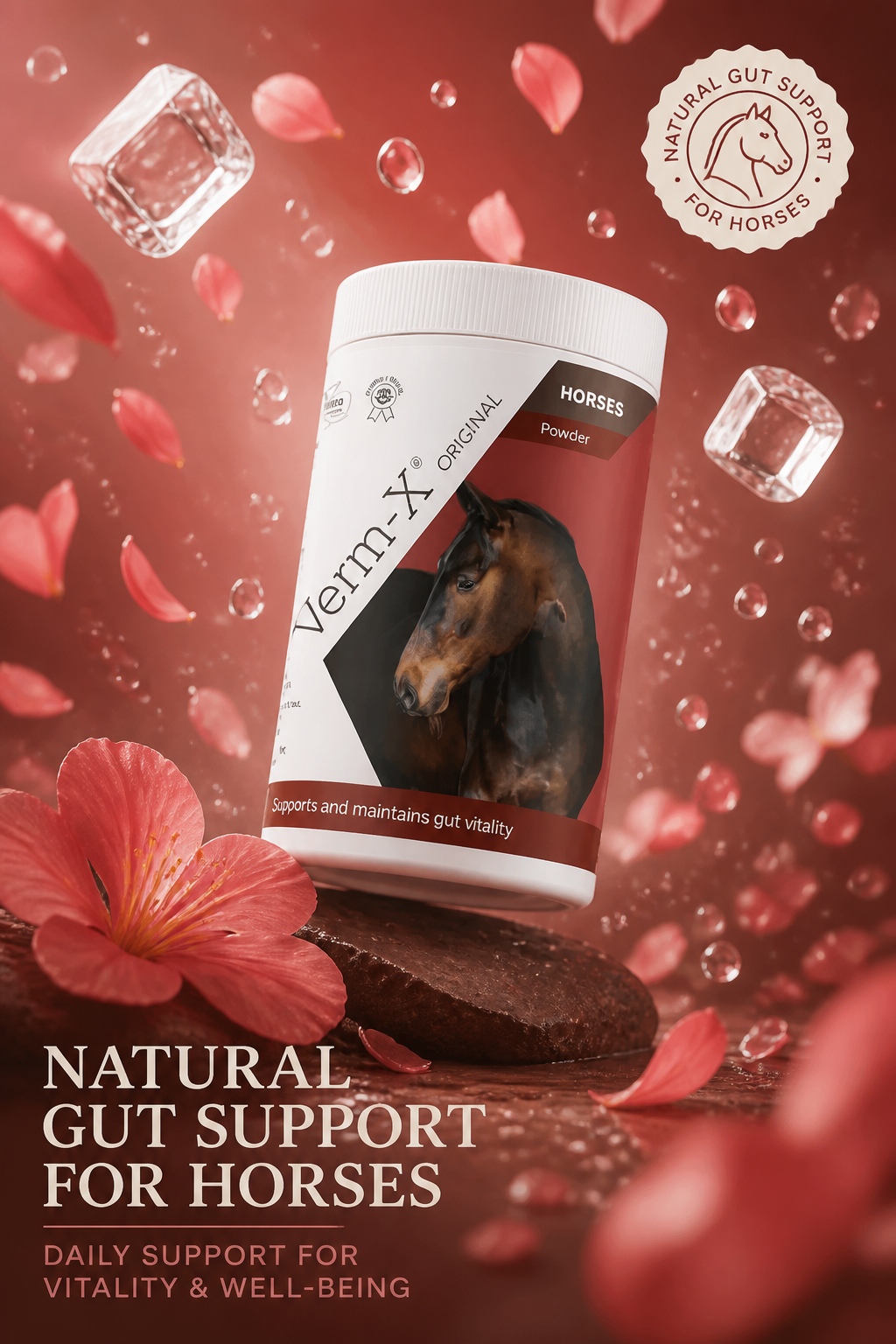 VERM X POWDER FOR HORSES 80g  TUB