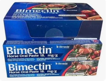 Bimectin Equine wormer paste. BB JUNE 2027