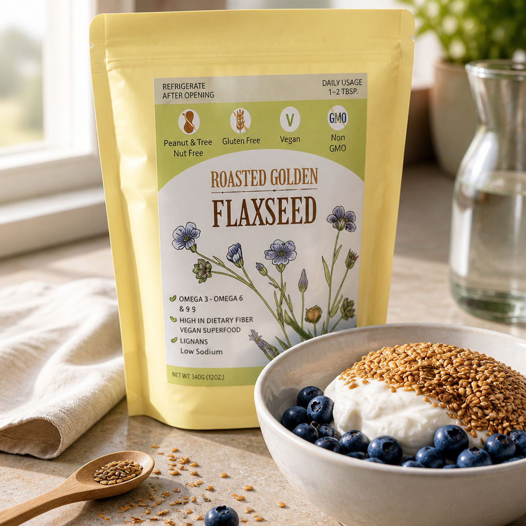 Roasted Golden Flaxseed 425g