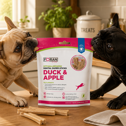 Foran Hypoallergenic dental duck & apple super sticks