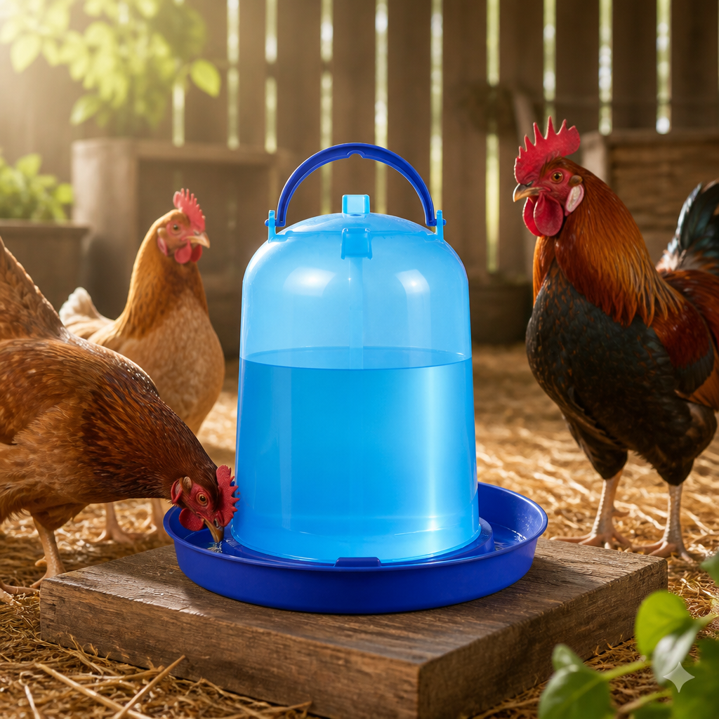 Copele Poultry drinker FLAT or LEGS ( 5 litre )