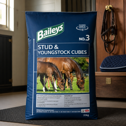 Baileys No3 Stud & Youngstock cubes 20kg