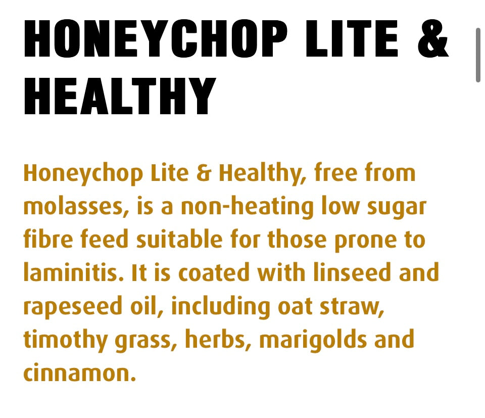 Honeychop Lite & Healthy 15kg