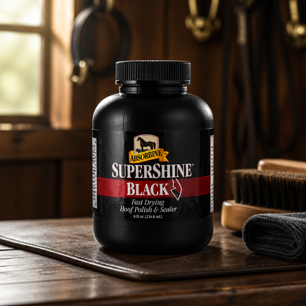 Absorbine Hoof Polish SuperShine 236ml ( BLACK )