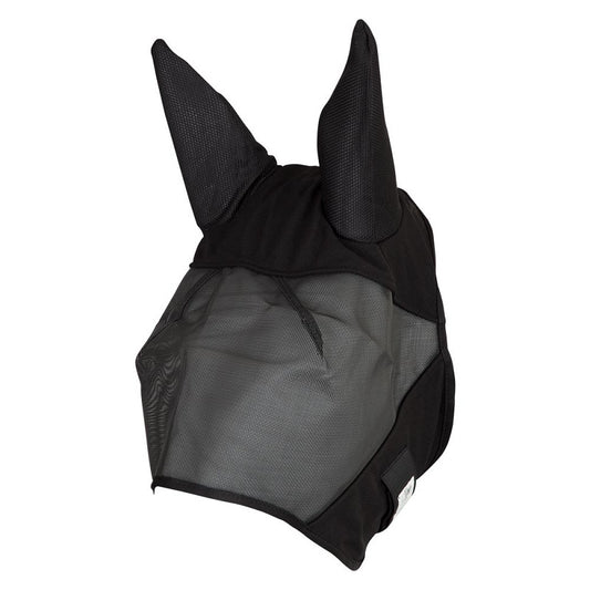 Ultrashield Fly Mask with ears 80% UV resistant (Black)
