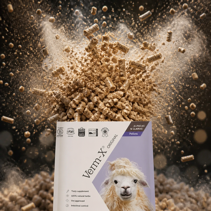 VERM X Original pellets for Alpaca & Llamas 750g Tub
