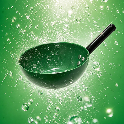 Stubbs steel handle round scoop