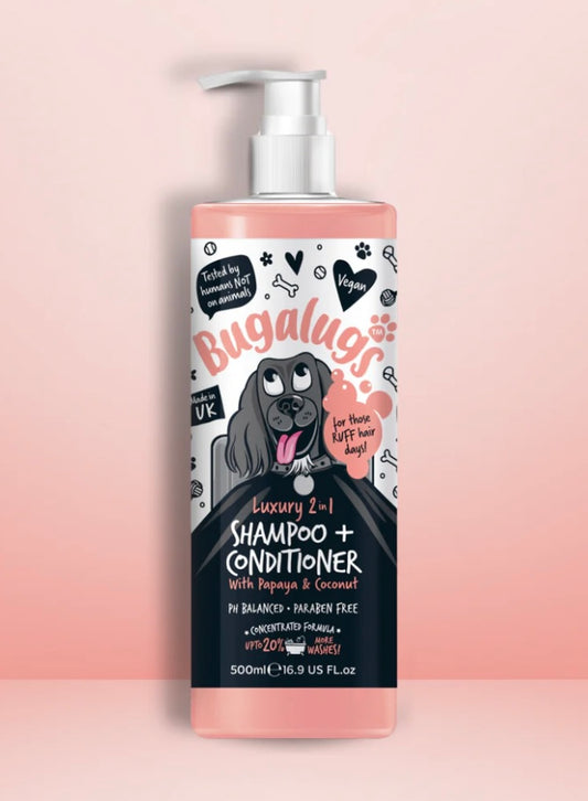 Bugalugs shampoo & conditioner papaya & coconut 500ml