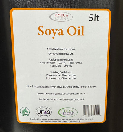 Omega equine Soya Oil 5L