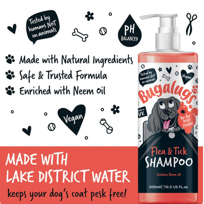 Bugalugs flea & tick shampoo 500ml