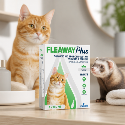 Fleaway plus spot on for cats and ferrets 1 pipette