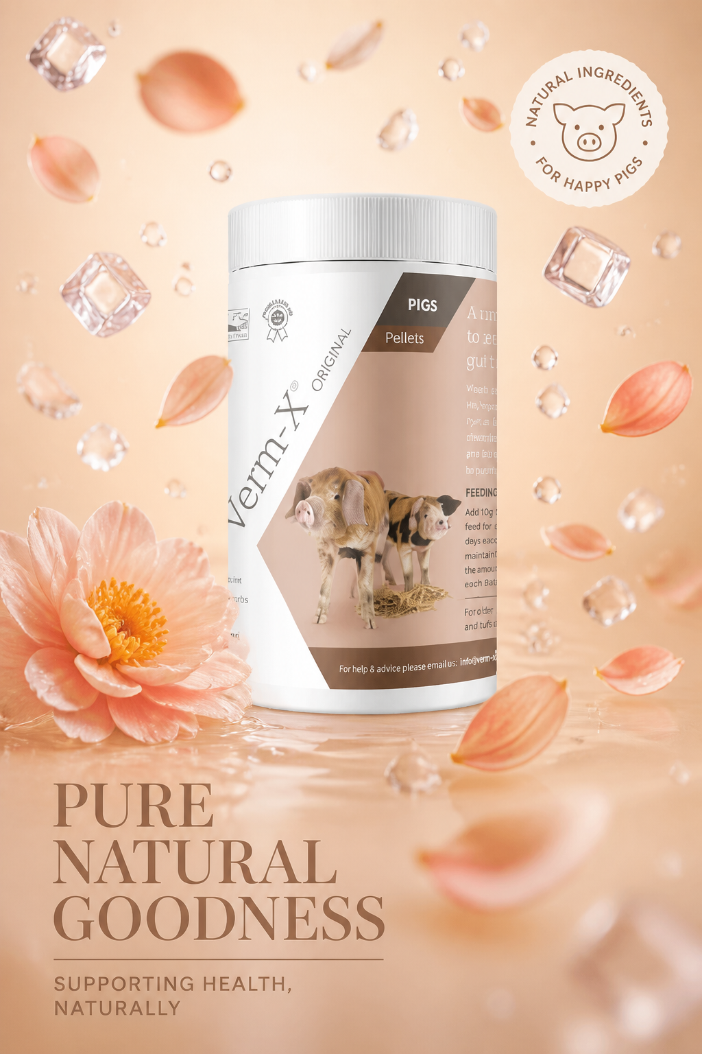 VERM X Original Pellets for Pigs 750g Tub