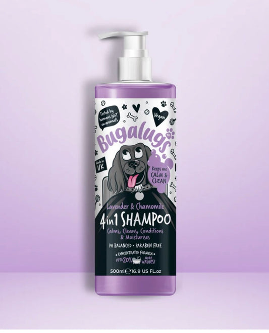 Bugalugs 4 in 1 shampoo lavender & chamomile 500ml