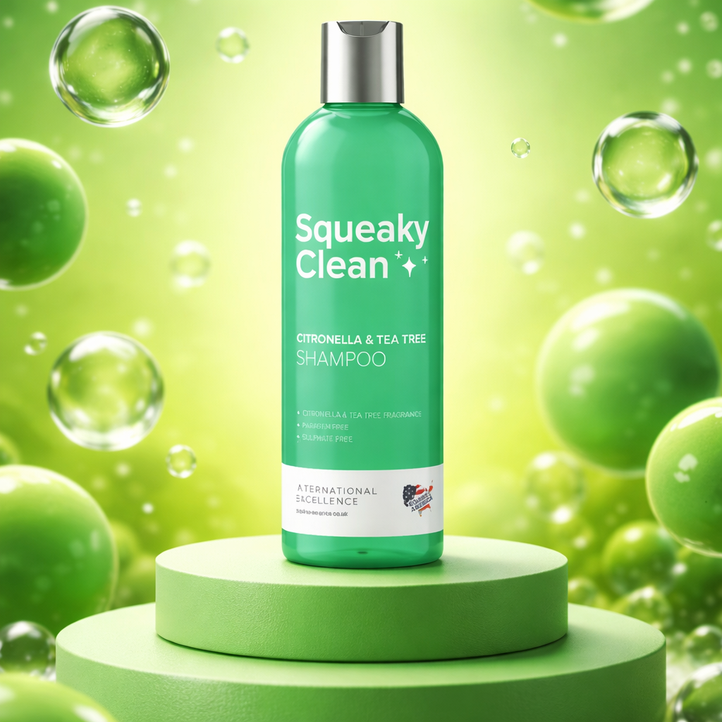 Squeaky Clean Citronella & Tea Tree Fragranced Shampoo
