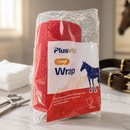 Wrap 10cm  x 2m flat/ 4.5m stretched Plusvital