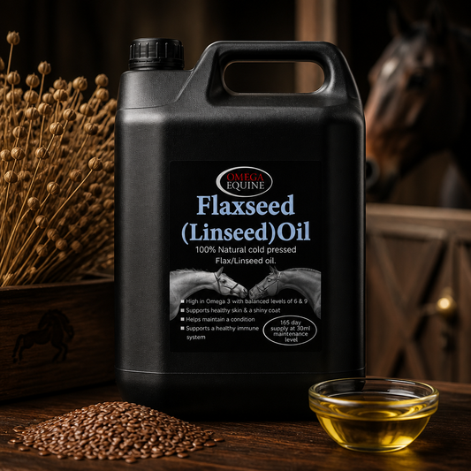 Omega Equine cold pressed Flaxseed (linseed)oil 5L